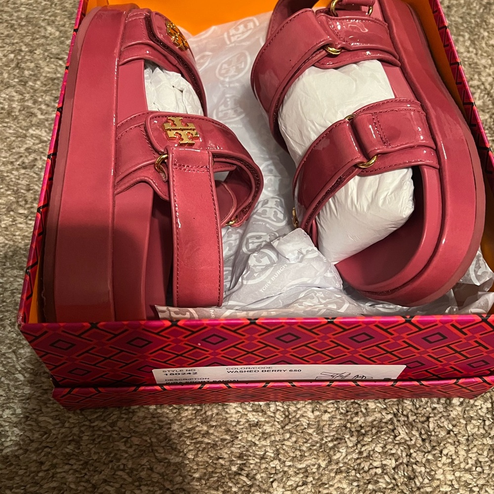 Tory Burch Washed Berry Kira Sport Sandal